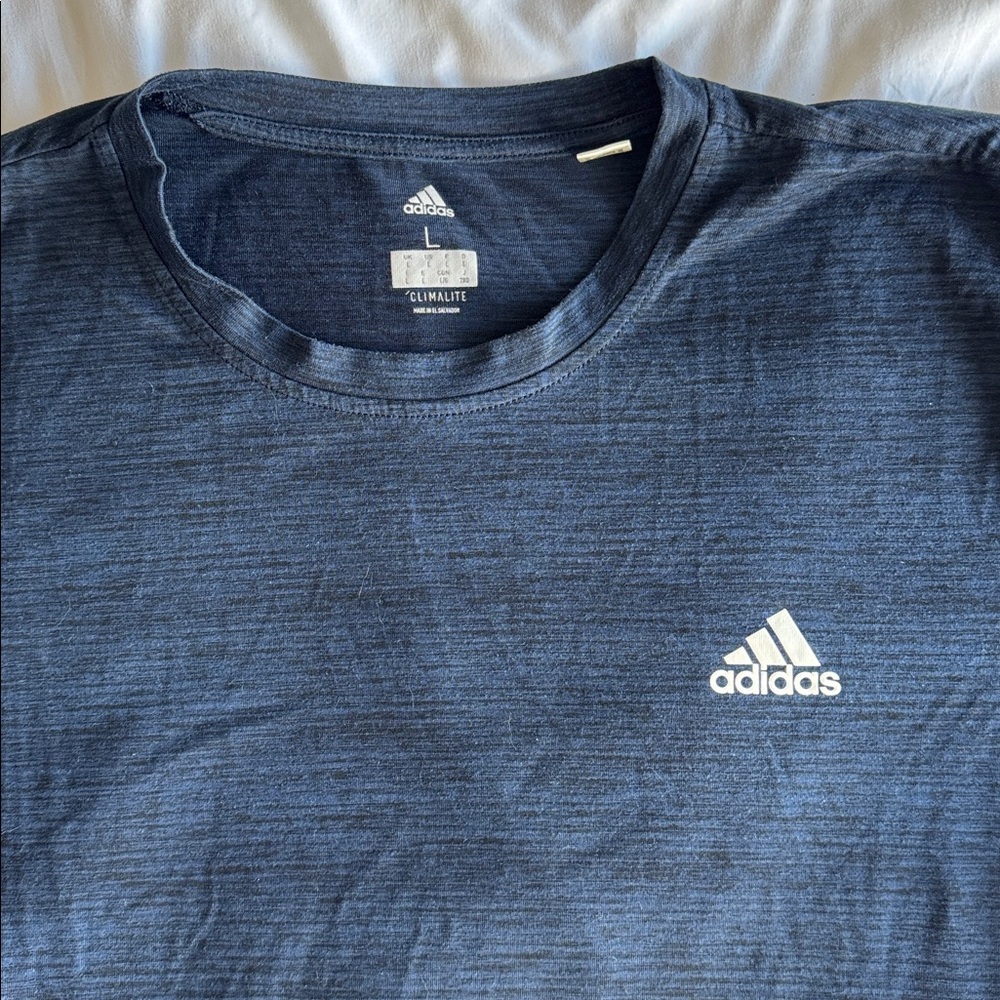 Adidas Men's Deep Blue Short Sleeve Tee